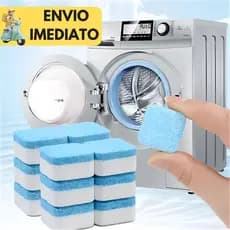 Kit com 12/15/20/24 Limpador Pastilha de máquina de lavar roupa comprimido para remover manchas