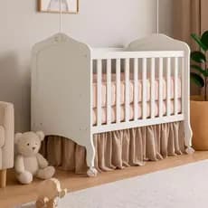 Berço Cama Harmonia Americano Branco - Permóbili Baby 100% MDF