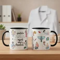 Caneca Personalizada de Pediatra Presente Criativo Médicos com Envio Rápido