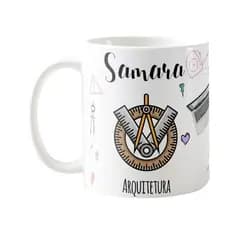 Caneca Personalizada Arquitetura Presente Arquitetos Xicara com Nome