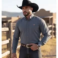 Camisa Xadrez Country Premium Cowboy Manga Longa Lida de Boiadeiro Nova Coleção