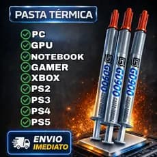 Pasta Térmica Prata Para Processador PS2 PS3 PS4 Notebook Placa de Vídeo e PC GD900 Alta Performance