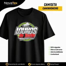 Camisa Caminhoneiro Loucos Do Trecho Preta