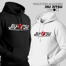 Moletom Preto Jiu Jitsu Para dia a Dia Alta Qualidade