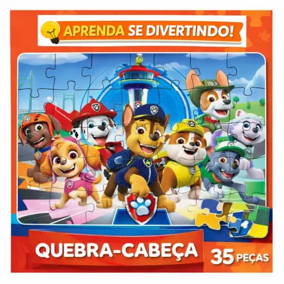 Quebra-Cabeça Jogo Infantil Educacional Pedagógico 35 peças - Patrulha Canina