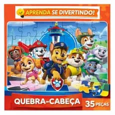 Quebra-Cabeça Jogo Infantil Educacional Pedagógico 35 peças - Patrulha Canina
