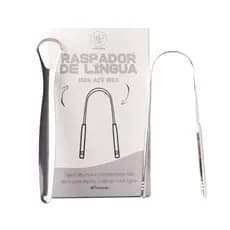 Limpador Raspador De Língua 100% Aço Inox Ayurveda - Modelo Premium