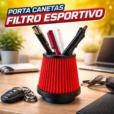 Porta Canetas Filtro De Ar Turbo Carro Tuning Organizador Mesa Escritório Mesa de Trabalho Mesa de Quarto