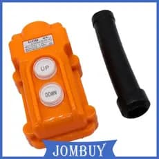 [Jombuy] COB61 Interruptor De Botão De Talha Guindaste Pingente 2 Saídas UP Down 200/500V 2/5A