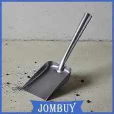 [Jombuy] Pá De Aço Inoxidável Cinzas Artesanal Ferramenta Utilitária De Cabeça Espessada Para Tarefas De Limpeza Ao Ar L