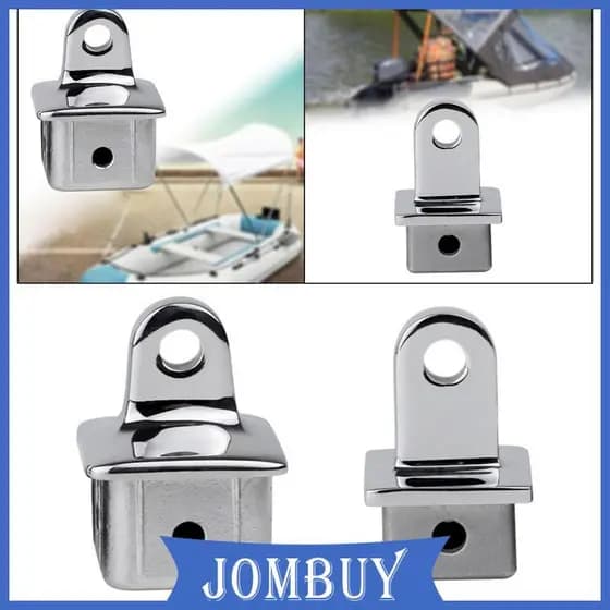 [Jombuy] Tampa De Extremidade De Ilhó Para Acessórios De Navegação De Barco , Encaixe De Aço Inoxidável De Tubo Quadrado