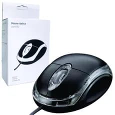 Mouse USB Com Fio Basico Optico Com Scroll 3 Botões PC DVR Notebook Computador