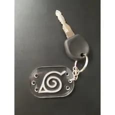 Chaveiro Naruto Simbolo Da Aldeia Da Folha em acrílico cristal