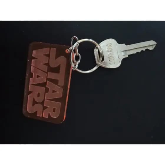 Kit 20 Chaveiros Star Wars laranja fluorescente