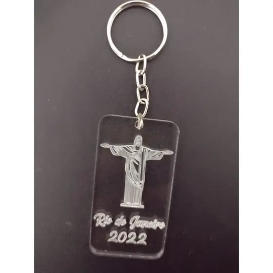 Kit 20 chaveiros Cristo Redentor personalizado