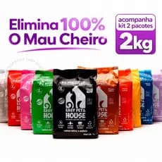 Pó Higiênico Eliminador de Odores Limpeza à Seco Cães e Gatos Antiodor Ação Bactericida 2kg