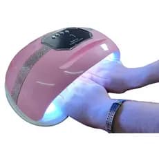 Cabine Profissional SUN L6 268W 45 LEDs com Suporte para Celular E Secagem Das Duas Mãos
