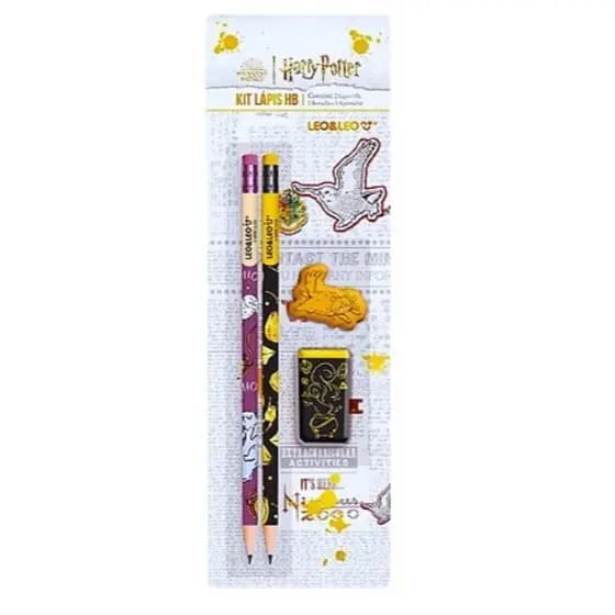 Kit Lápis Hb Harry Potter 2 Lapis/apontador/borracha