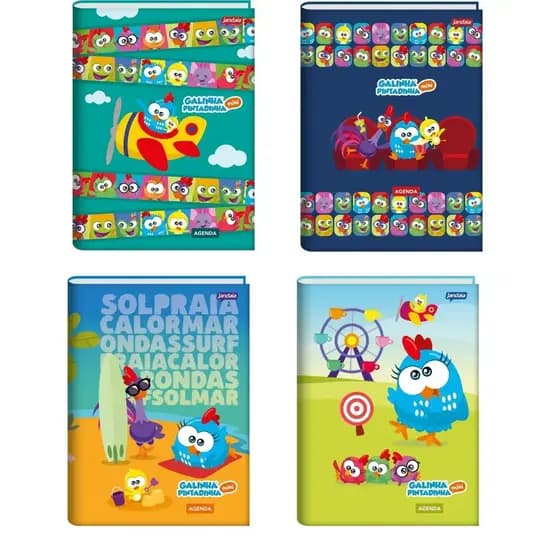 Agenda Escolar Galinha Pintadinha Permanente Capa Dura Modelo 2026