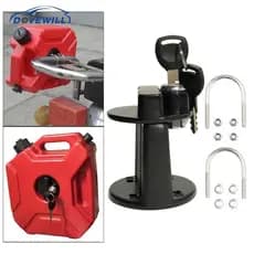[Dovewill] Gás Pode Montar Trava De Montagem De Óleo Com Chaves Universal Para Combustível 3L 5L Suporte Do Tanque De Fi
