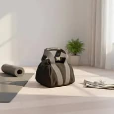 Kettlebell Saco De Areia Fácil De Preencher Ajustável Peso Macio Alça Antiderrapante Fechamento Com Zíper