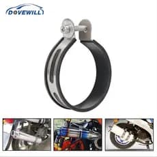 [Dovewill] Braçadeira De Escape De Motocicleta De 1 Peça Adequada Para Tubos Com Diâmetro De