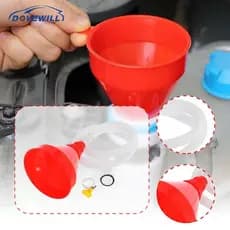 [Dovewill] Tubo Flexível De Funil De Óleo Fácil Instalação Ferramenta De Manutenção Automotiva À Prova De Vazamentos Par