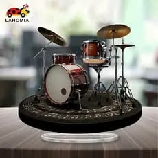 [LAHOMIA] Conjunto De Bateria 2D Decoração Coletando Arte Artesanato Presente De Aniversário Peça Central Acrílica Para