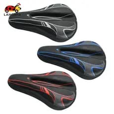 [LAHOMIA] Capa De Assento De Bicicleta Almofada De Selim Ergométrica MTB Conforto Extra Largo Espuma Macia Universal Sil