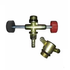 Registro De Gas Tecnico Botijao P2 Bm 1/4 + Adaptador P2