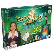 Jogo Show Milhão Tabuleiro 800 Perguntas Educativo Divertido Conhecimento Inteligência Raciocínio Família Amigos