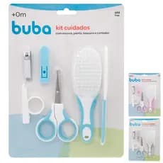 Kit Higiene e Cuidados com o Bebe Buba Tesoura Cortador Escova Pente