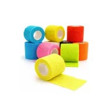 Kit 5 Bandagem Atadura Elastica Coesiva Autoaderente 5cm
