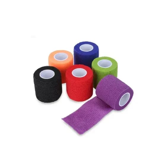 Bandagem Elástica Adesiva Flexível Atadura 5cm  Kit 6un