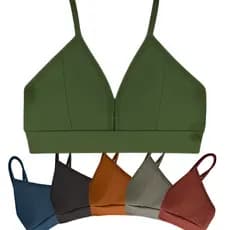 Top Fitness Feminino Poliamida Decote Clean Lindas Cores Microfibra Kit todos Esportes