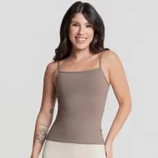 Camiseta Alça Fina Fitness Blusa Feminino Liso Poliamida Tank Top Slim Camiseta Academia Verão