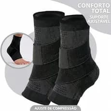 Tornozeleira Ortopedica Compressão Estabilizadora Elastica Esportes Futebol Cross Fit Basket Volei