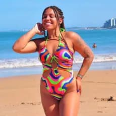 Body Maio Feminino Transpassado Maiô Forrado feminino com viés bori preto