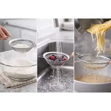 Peneira em aço inox varios tamnhos 8cm, 10cm, 12cm, 14cm, 16cm, 18cm, 20cm qualidade e acabamento