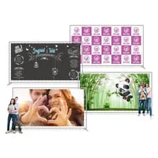 Painel de Festa de 300 x 300 cm Personalizado em Lona Fosca c/ Impressão Digital de Alta Resolução