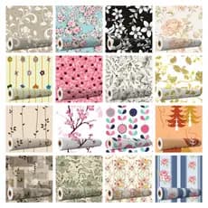 Rolo Papel de Parede Auto Adesivo Lavável Full-HD Interno ou Externo Flores e Floral