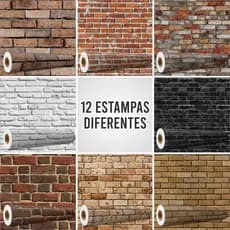 Papel De Parede Auto Adesivo Lavável Tijolos Cozinha Banheiro Quarto Sala Decoração 3 Metros