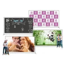 Painel de Festa de 200 x 200 cm Personalizado em Lona Fosca c/ Impressão Digital de Alta Resolução