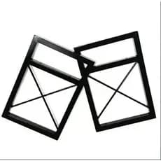 Suportes para prateleiras X estilo industrial