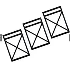 Trio de Suportes para prateleiras Estilo industrial 20cm