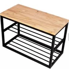 Banco Sapateira 70cm Estilo Industrial Reforçado