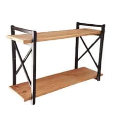 Prateleira estilo industrial modelo x 20X60CM FERRO NAO QUEBRA