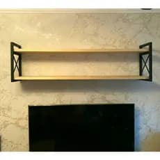 Prateleira estilo industrial 30cm de prof