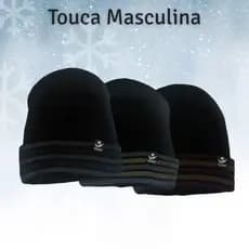 Touca Masculina De Lã Forrada Inverno Térmica Antivento Frio Intenso Casual