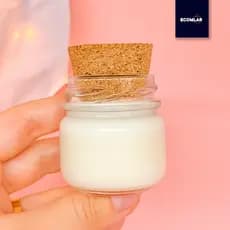 Kit Potinhos 20 Unidade  de Vidro 40ml com Tampa Rolha Cortiça Pote Papinha Lembrancinha Decorativa